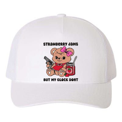 Strawberry Jams But My Gun Dont Funny Meme Yupoong Adult 5-Panel Trucker Hat