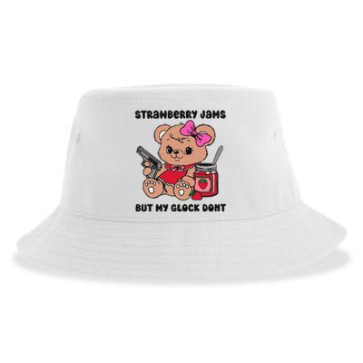 Strawberry Jams But My Gun Dont Funny Meme Sustainable Bucket Hat