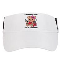 Strawberry Jams But My Gun Dont Funny Meme Adult Drive Performance Visor