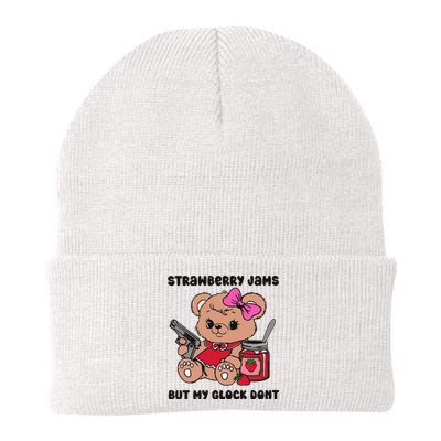 Strawberry Jams But My Gun Dont Funny Meme Knit Cap Winter Beanie