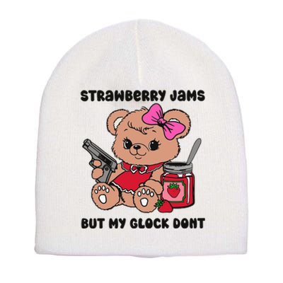 Strawberry Jams But My Gun Dont Funny Meme Short Acrylic Beanie