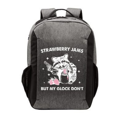 Strawberry Jams But My Glock Dont Funny Raccoon Vector Backpack