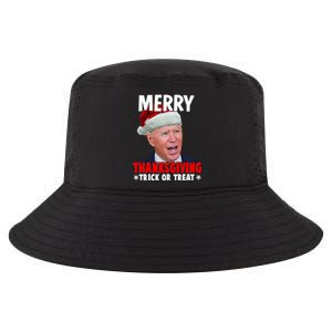 Santa Joe Biden Merry Thanksgiving Christmas Ugly Sweater Gift Cool Comfort Performance Bucket Hat