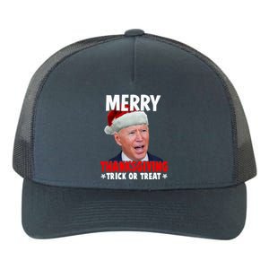 Santa Joe Biden Merry Thanksgiving Christmas Ugly Sweater Gift Yupoong Adult 5-Panel Trucker Hat