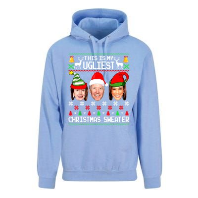 Santa Joe Biden This Is My Ugliest Christmas Sweater Ugly Gift Unisex Surf Hoodie