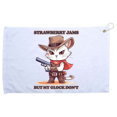 Strawberry Jams But My Gloc K Dont Cat Funny Grommeted Golf Towel