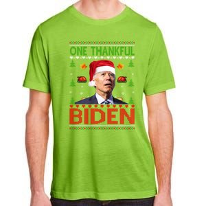 Santa Joe Biden One Thankful Biden Christmas Ugly Sweater Gift Adult ChromaSoft Performance T-Shirt