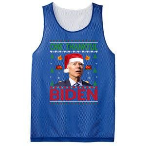 Santa Joe Biden One Thankful Biden Christmas Ugly Sweater Gift Mesh Reversible Basketball Jersey Tank