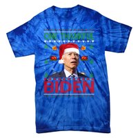 Santa Joe Biden One Thankful Biden Christmas Ugly Sweater Gift Tie-Dye T-Shirt