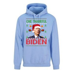 Santa Joe Biden One Thankful Biden Christmas Ugly Sweater Gift Unisex Surf Hoodie