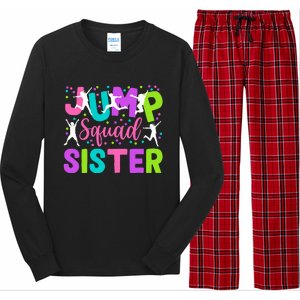 Sister Jump Birthday Trampoline Party Birthday Jump Squad Long Sleeve Pajama Set