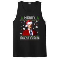 Santa Joe Biden Merry 4th Of Easter Funny FJB Anti Biden Ugly Christmas Sweater PosiCharge Competitor Tank