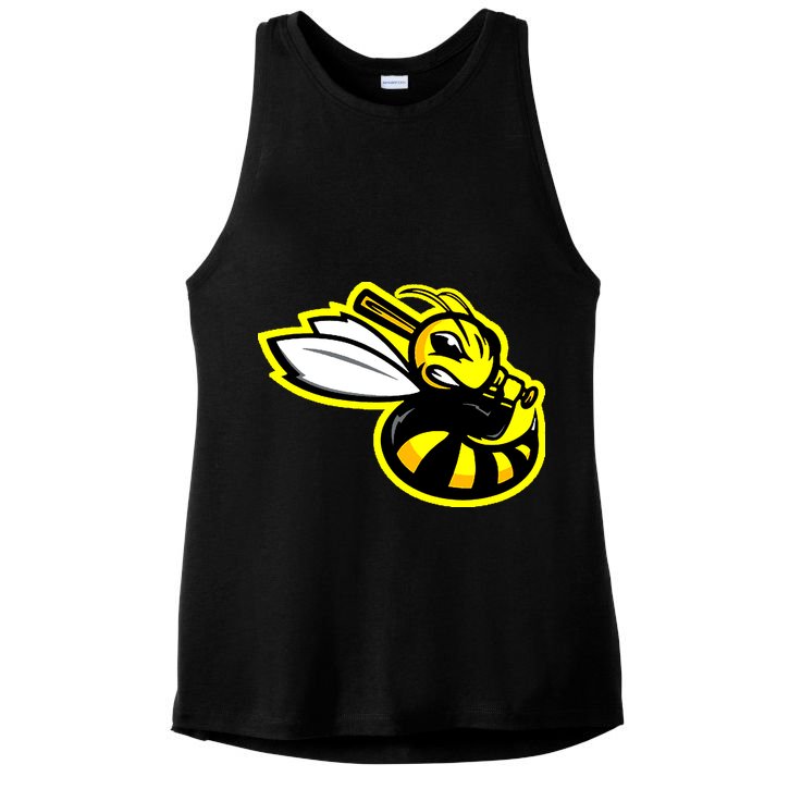 San Jose Bees California League Baseball Vintage Logo Ladies PosiCharge Tri-Blend Wicking Tank