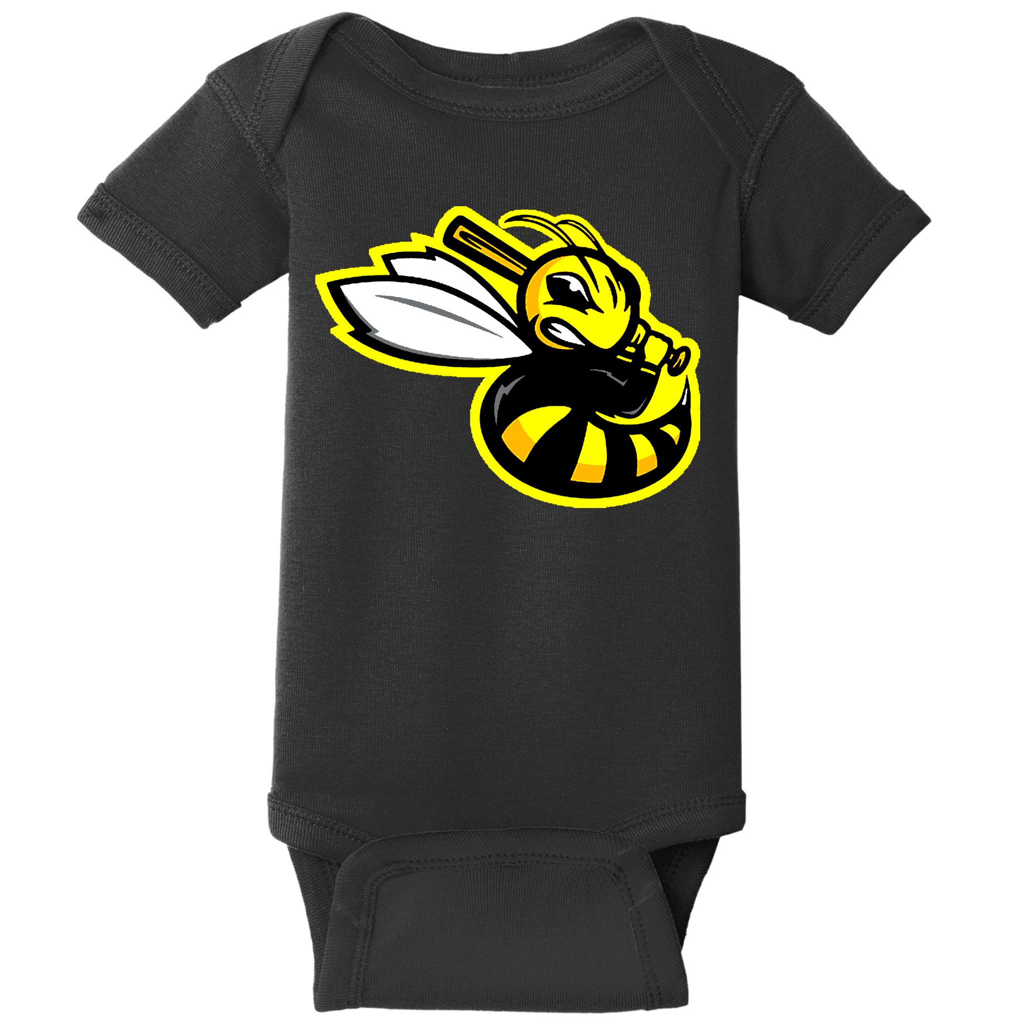 San Jose Bees California League Baseball Vintage Logo Baby Bodysuit