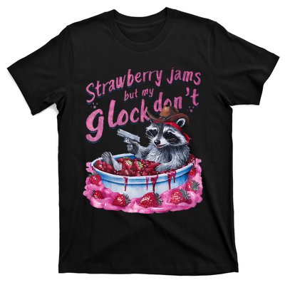 Strawberry Jams But My Dont Funny Raccoon T-Shirt