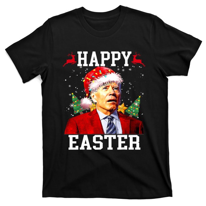 Santa Joe Biden Happy Easter Ugly Christmas T-Shirt