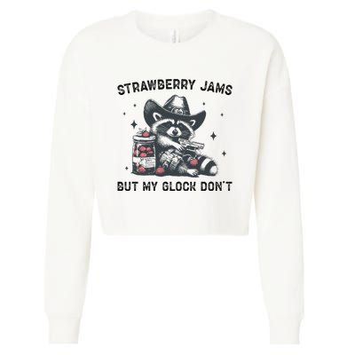 Strawberry Jams But My G.L.O.C.K Dont Cropped Pullover Crew