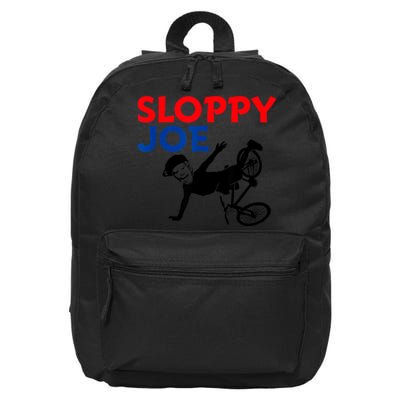 Sloppy Joe Bicycle Funny Sarcastic 16 in Basic Backpack