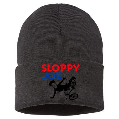 Sloppy Joe Bicycle Funny Sarcastic Sustainable Knit Beanie