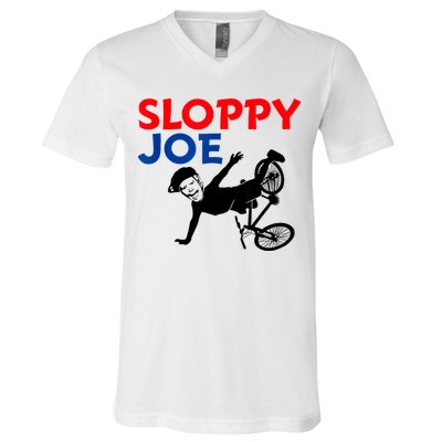 Sloppy Joe Bicycle Funny Sarcastic V-Neck T-Shirt
