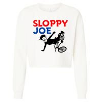 Sloppy Joe Bicycle Funny Sarcastic Cropped Pullover Crew