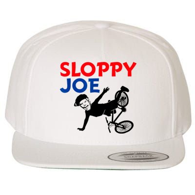 Sloppy Joe Bicycle Funny Sarcastic Wool Snapback Cap