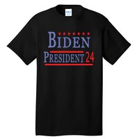 Support Joe Biden For President 2024 Presidential Election Long Sleeve Tall T-Shirt