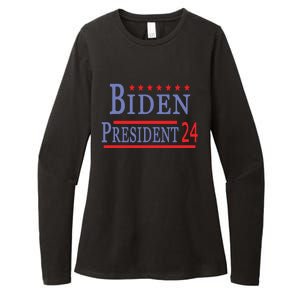 Support Joe Biden For President 2024 Presidential Election Long Sleeve Womens CVC Long Sleeve Shirt