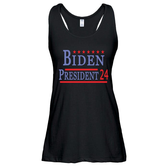 Support Joe Biden For President 2024 Presidential Election Long Sleeve Ladies Essential Flowy Tank