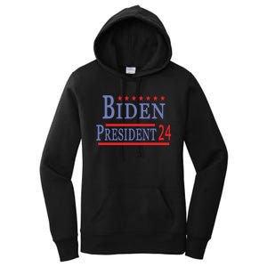 Support Joe Biden For President 2024 Presidential Election Long Sleeve Women's Pullover Hoodie