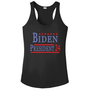 Support Joe Biden For President 2024 Presidential Election Long Sleeve Ladies PosiCharge Competitor Racerback Tank