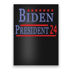 Support Joe Biden For President 2024 Presidential Election Long Sleeve Poster