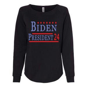 Support Joe Biden For President 2024 Presidential Election Long Sleeve Womens California Wash Sweatshirt