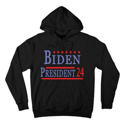 Support Joe Biden For President 2024 Presidential Election Long Sleeve Tall Hoodie