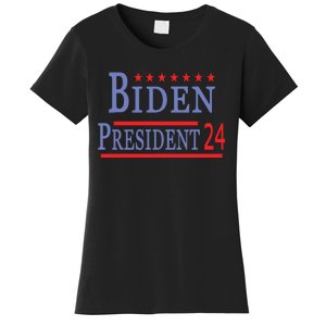 Support Joe Biden For President 2024 Presidential Election Long Sleeve Women's T-Shirt