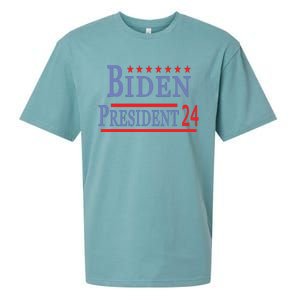 Support Joe Biden For President 2024 Presidential Election Long Sleeve Sueded Cloud Jersey T-Shirt