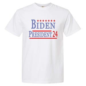 Support Joe Biden For President 2024 Presidential Election Long Sleeve Garment-Dyed Heavyweight T-Shirt