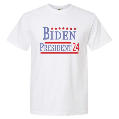 Support Joe Biden For President 2024 Presidential Election Long Sleeve Garment-Dyed Heavyweight T-Shirt