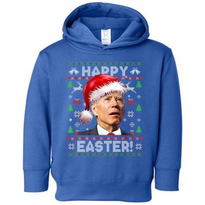 Santa Joe Biden Happy Easter Ugly Christmas Sweater Great Gift Toddler Hoodie