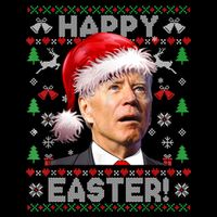 Santa Joe Biden Happy Easter Ugly Christmas Sweater Mug