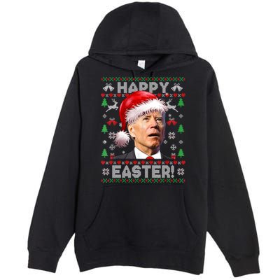 Santa Joe Biden Happy Easter Ugly Christmas Sweater Premium Pullover Hoodie