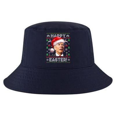 Santa Joe Biden Happy Easter Ugly Christmas Sweater Cool Comfort Performance Bucket Hat