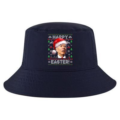 Santa Joe Biden Happy Easter Ugly Christmas Sweater Cool Comfort Performance Bucket Hat