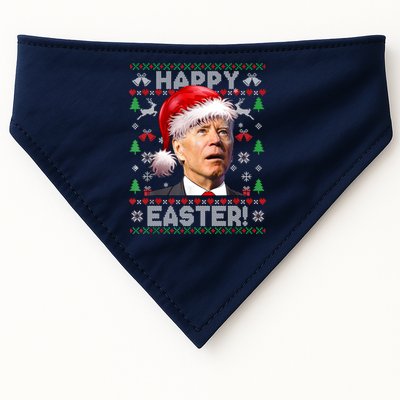 Santa Joe Biden Happy Easter Ugly Christmas Sweater USA-Made Doggie Bandana