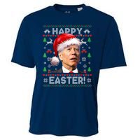 Santa Joe Biden Happy Easter Ugly Christmas Sweater Cooling Performance Crew T-Shirt