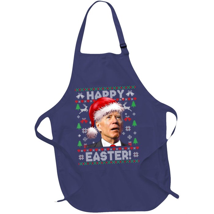 Santa Joe Biden Happy Easter Ugly Christmas Sweater Apron