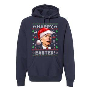 Santa Joe Biden Happy Easter Ugly Christmas Sweater Premium Hoodie