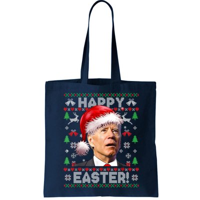 Santa Joe Biden Happy Easter Ugly Christmas Sweater Bag