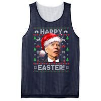 Santa Joe Biden Happy Easter Ugly Christmas Sweater Mesh Reversible Basketball Jersey Tank