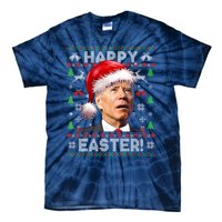 Santa Joe Biden Happy Easter Ugly Christmas Sweater Tie-Dye T-Shirt